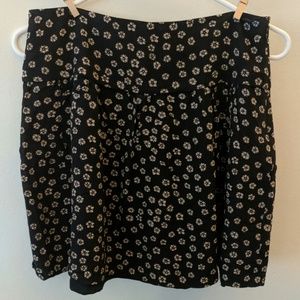 Madewell floral skirt